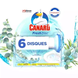 Canard Wc Fresh Disc Active Eucalyptus – Bloc Sans Cage Nettoyant WC