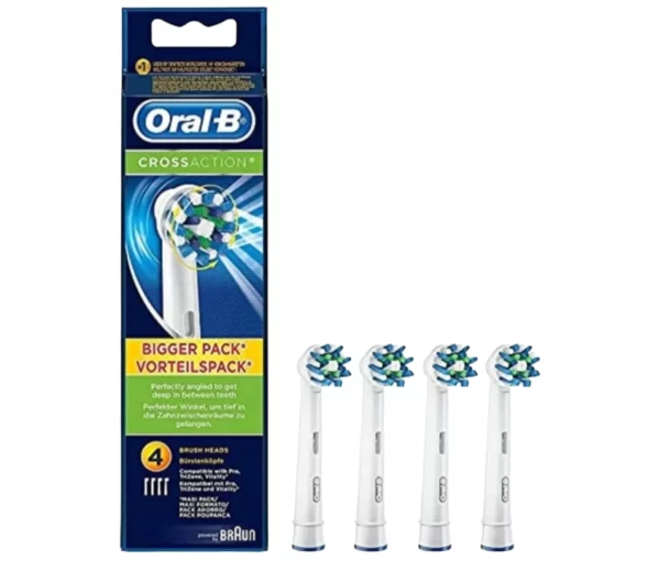 Enlève jusqu'à 100 % de plaque en plus et des gencives plus saines par rapport à une brosse à dents manuelle ordinaire La meilleure tête de brosse Oral-B pour un nettoyage complet de la bouche