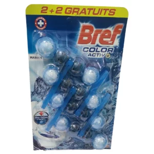 Bref WC Power Activ' Boost Océan 4 Blocs WC (4x50g) Produit Nettoyant WC