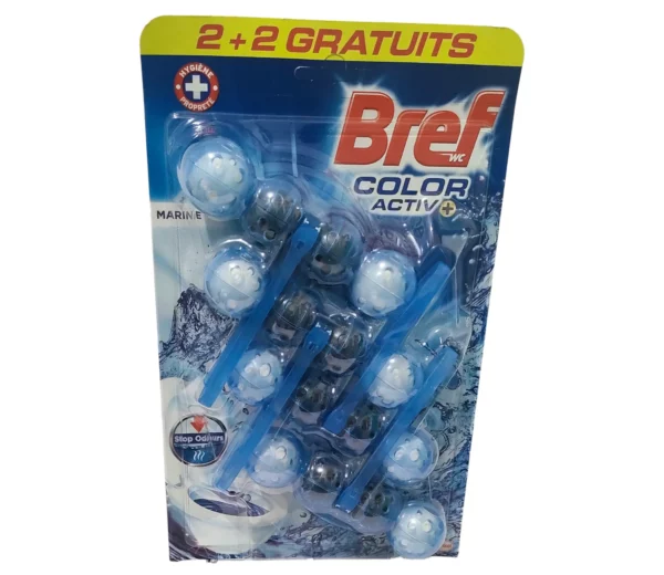 Bref WC Power Activ' Boost Océan 4 Blocs WC (4x50g) Produit Nettoyant WC