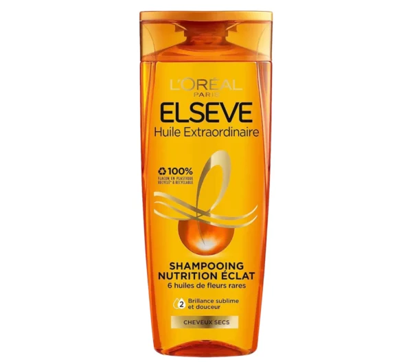 L'Oréal Paris Elsève Huile Extraordinaire Shampooing Nutrition pour Cheveux Secs 250 ml