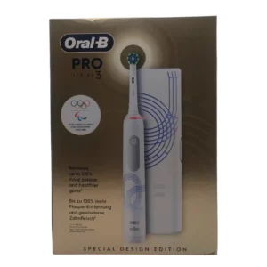 Oral-B Pro 3 3000 Brosse À Dents Électrique blanc, 1 Étui De Voyage, 1 Brossette