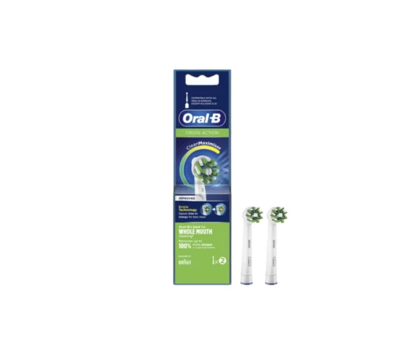 Oral-B Crossaction Rechange pour Brosse à Dents Électrique, 2 unités