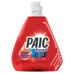 PAIC - Liquide Vaisselle main Paic - Paic Excel² Brillance - Formule Active à Froid - Ultra-Dégraissant 500ml