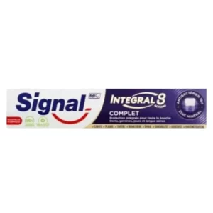 Signal Dentifrice Integral 8 Antibactérien Complet, Action anti-plaque pendant 24h