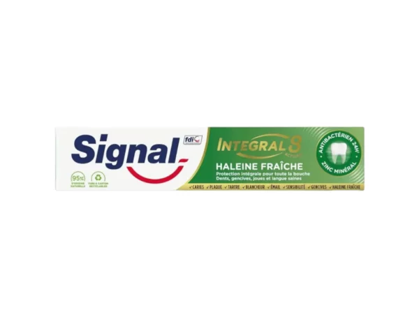 Dentifrice Integral 8 Haleine Fraiche SIGNAL - Format Voyage 75Ml