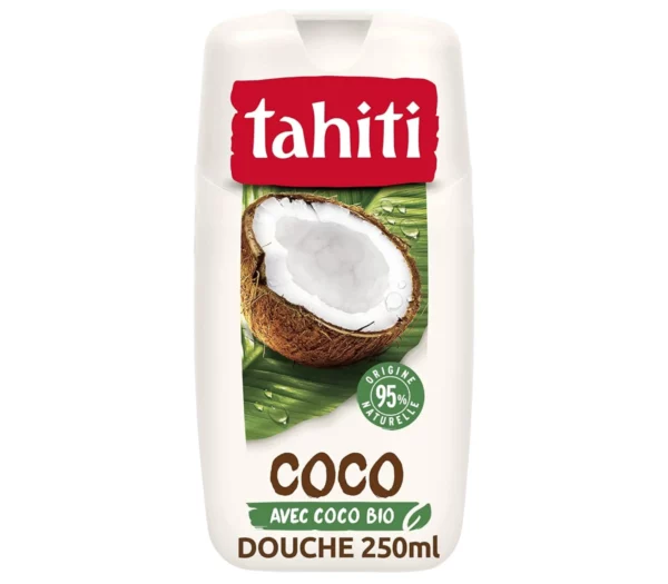 TAHITI - Gel douche Tahiti Coco Nourrissante - pH Neutre - Enrichi d'agent hydratant - Flacon de 250 ml