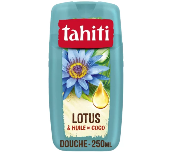 TAHITI - Gel Douche Tahiti Lotus & Huile de Coco - Formule à Base d'Ingrédients d'Origine Naturelle 250mi