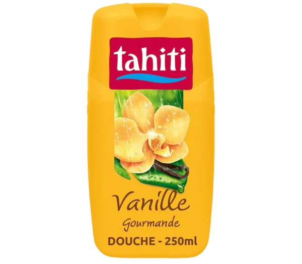 TAHITI Gel douche Vanille Gourmande pH Neutre Enrichi d'agent hydratant Flacon de 250 ml