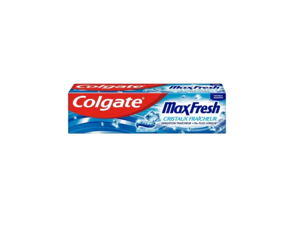 COLGATE - Dentifrice Colgate Max Fresh Cristaux Fraîcheur - Dentifrice Haleine Fraîche - Tube Recyclable 75ml