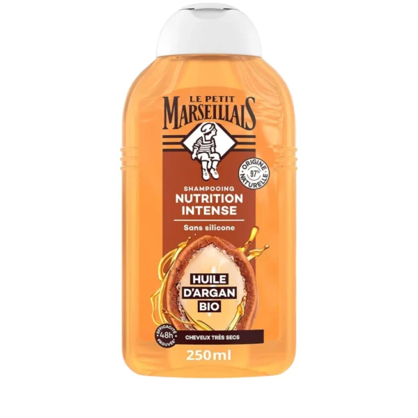 Le Petit Marseillais Shampooing Infusion Nutrition Calendula et Argan Bio - Le flacon de 250ml