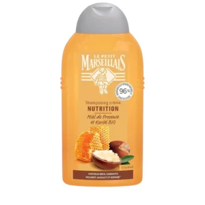 Le Petit Marseillais -Shampooing Nutrition, Cheveux Secs, Abimés et Cassants, Miel de Provence BIO & Karité BIO 250ml