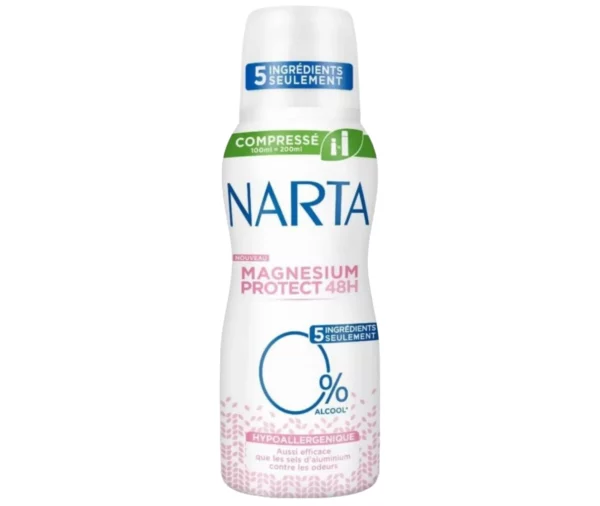 NARTA - Femme Déodorant Atomiseur Compressé Magnesium Protect 100Ml