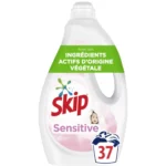 SKIP Lessive Liquide Sensitive 37 lavages Spécial Bébés et Peaux Sensibles,