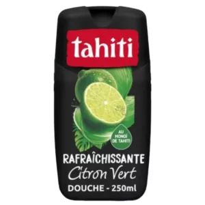 Tahiti Gel Douche Citron Vert Rafraîchissante Enrichi au Monoï de Tahiti 100% Naturel, 250 ml