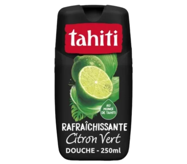 Tahiti Gel Douche Citron Vert Rafraîchissante Enrichi au Monoï de Tahiti 100% Naturel, 250 ml